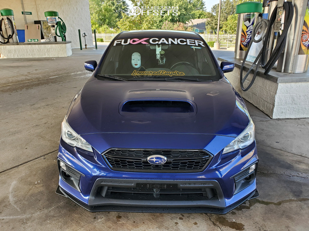 2018 Subaru WRX with 18x9.5 35 Option Lab R716 and 245/40R18