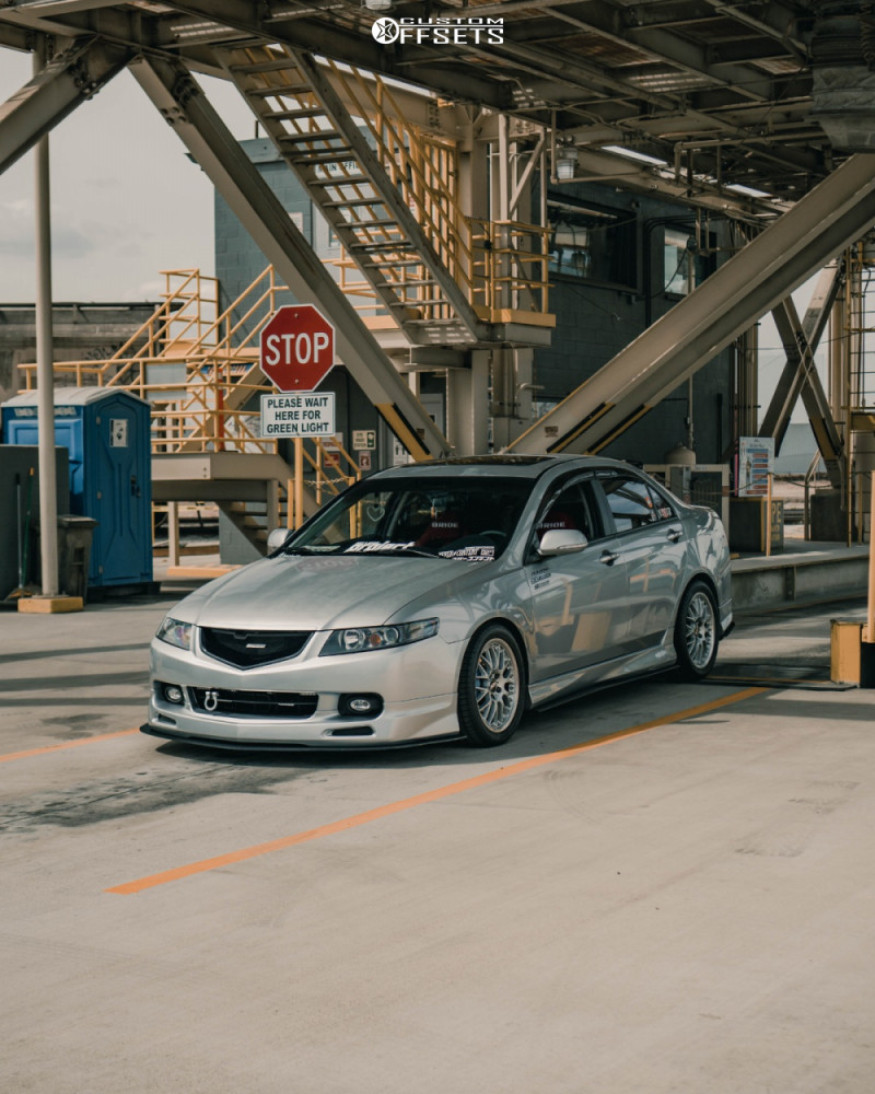 2005 Acura TSX with 17x8 38 BBS Rs and 255/40R17 Falken Azenis
