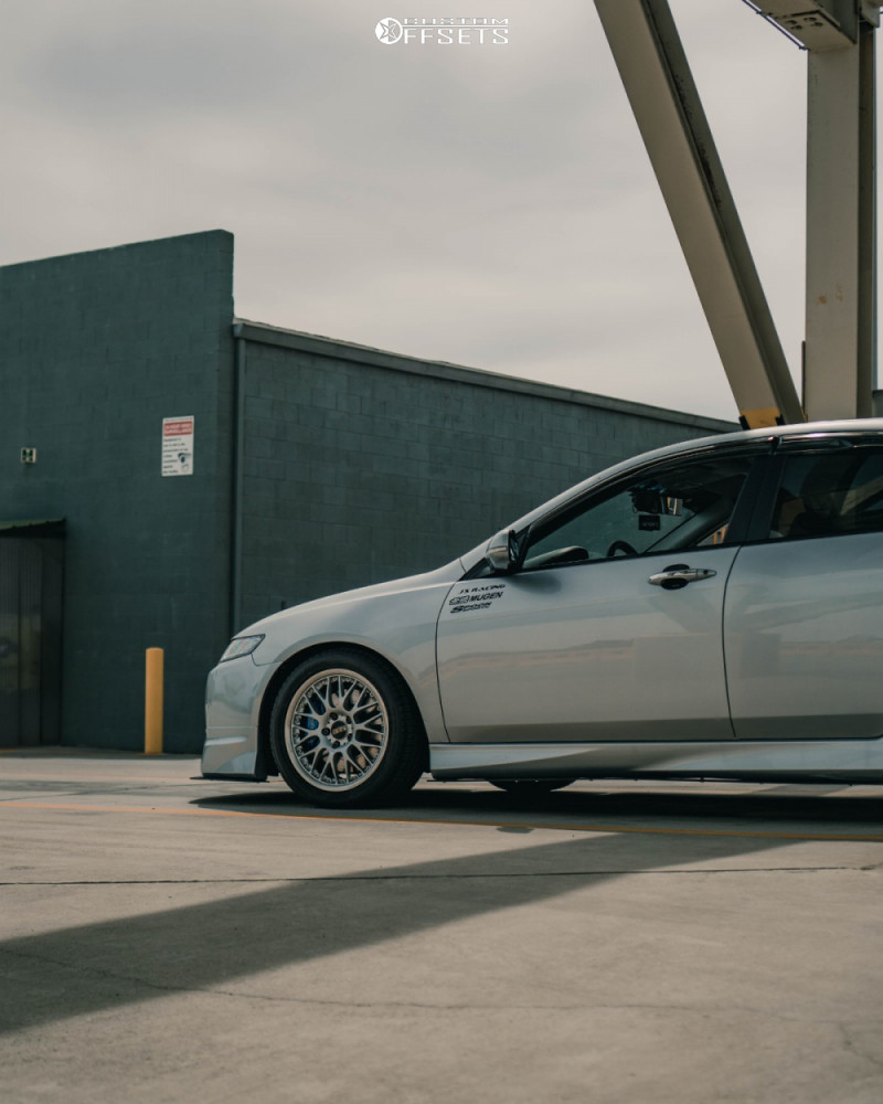 2005 Acura TSX with 17x8 38 BBS Rs and 255/40R17 Falken Azenis