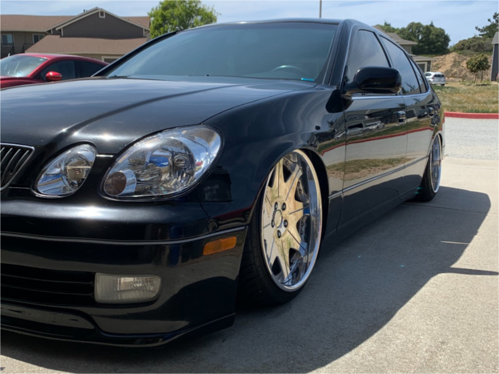 2005 Lexus GS300 with 19x9.5 22 Leon Hardiritt Waffe and 225/35R19