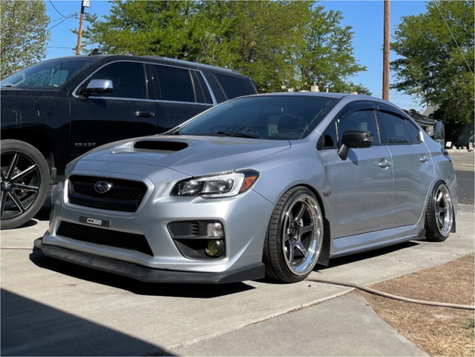 2016 Subaru WRX with 18x9.5 10 Cosmis Racing Xt-006r and 225/35R18