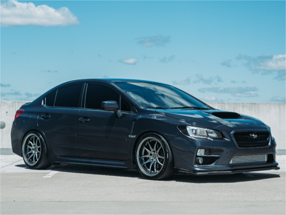 2017 Subaru WRX with 18x9.5 30 Aodhan Ds02 and 235/40R18 Nitto