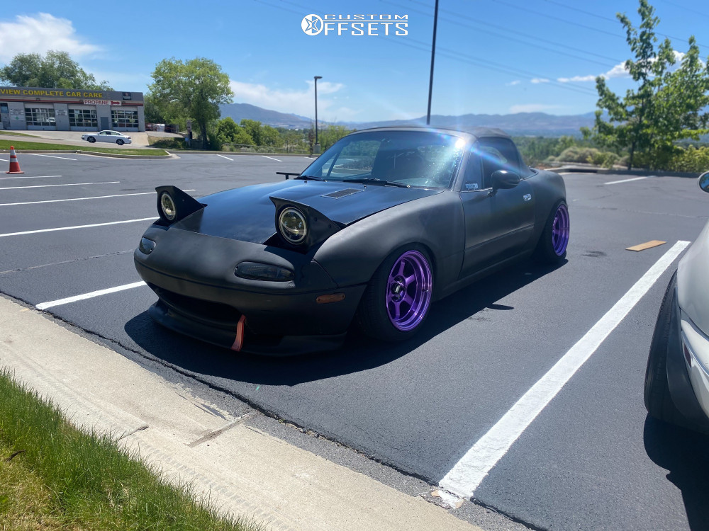 1996 Mazda MX-5 Miata with 15x8 0 MST Time Attack and 195/45R15