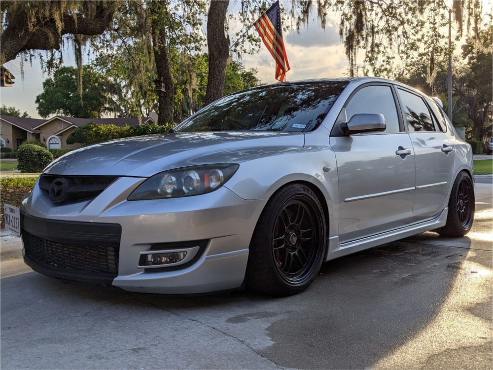 2008 Mazda MazdaSpeed3 with 17x9 45 Enkei Rpf1 and 245/40R17