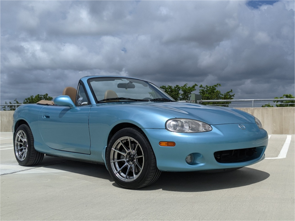 2001 Mazda Miata with 15x8 25 Advanti Racing Storm S1 and 205
