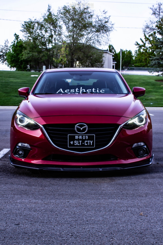 2016 Mazda 3 with 18x8.5 35 AVID1 AV21 and 225/45R18 General