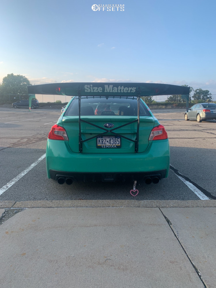 2019 Subaru WRX with 18x9.5 22 Kansei Knp and 255/35R18 Falken