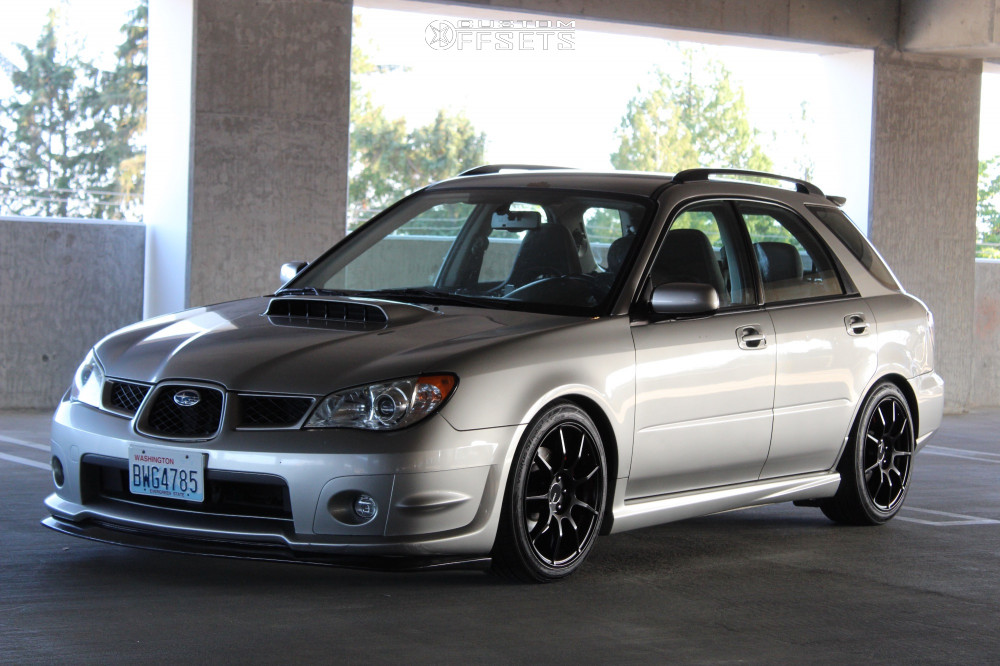 2007 Subaru WRX with 17x8 45 Enkei Ts9 and 215/45R17 Hankook