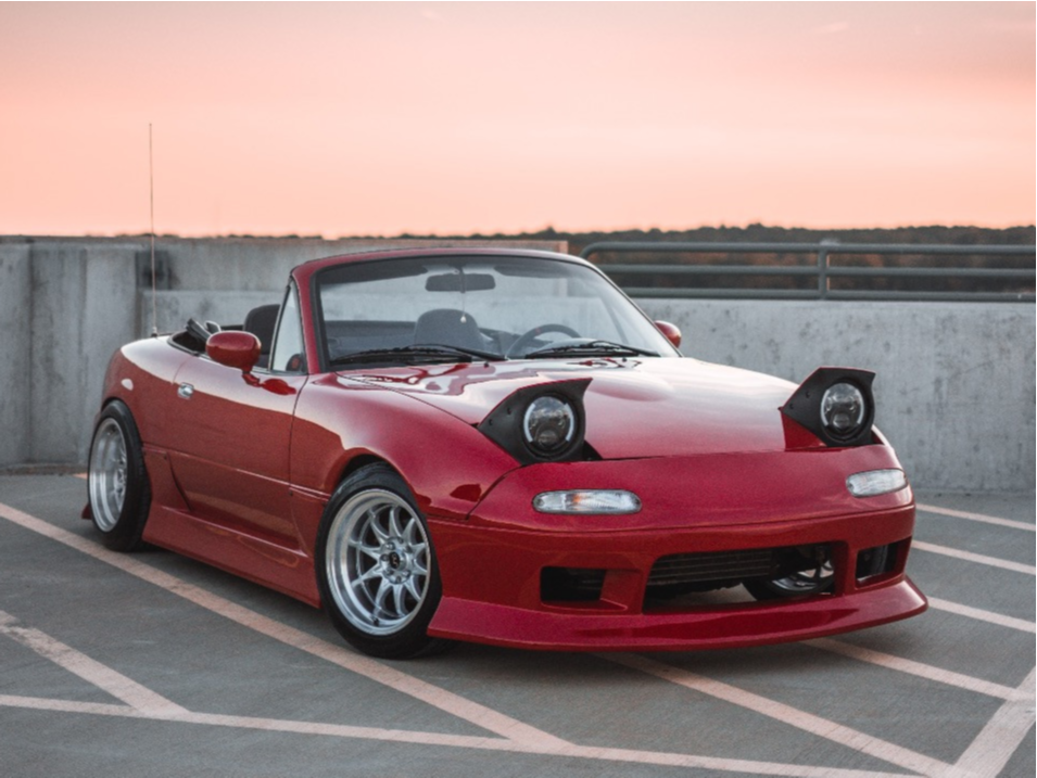 1990 Mazda Miata with 15x8 0 JNC Jnc003 and 195/50R15 Toyo Tires