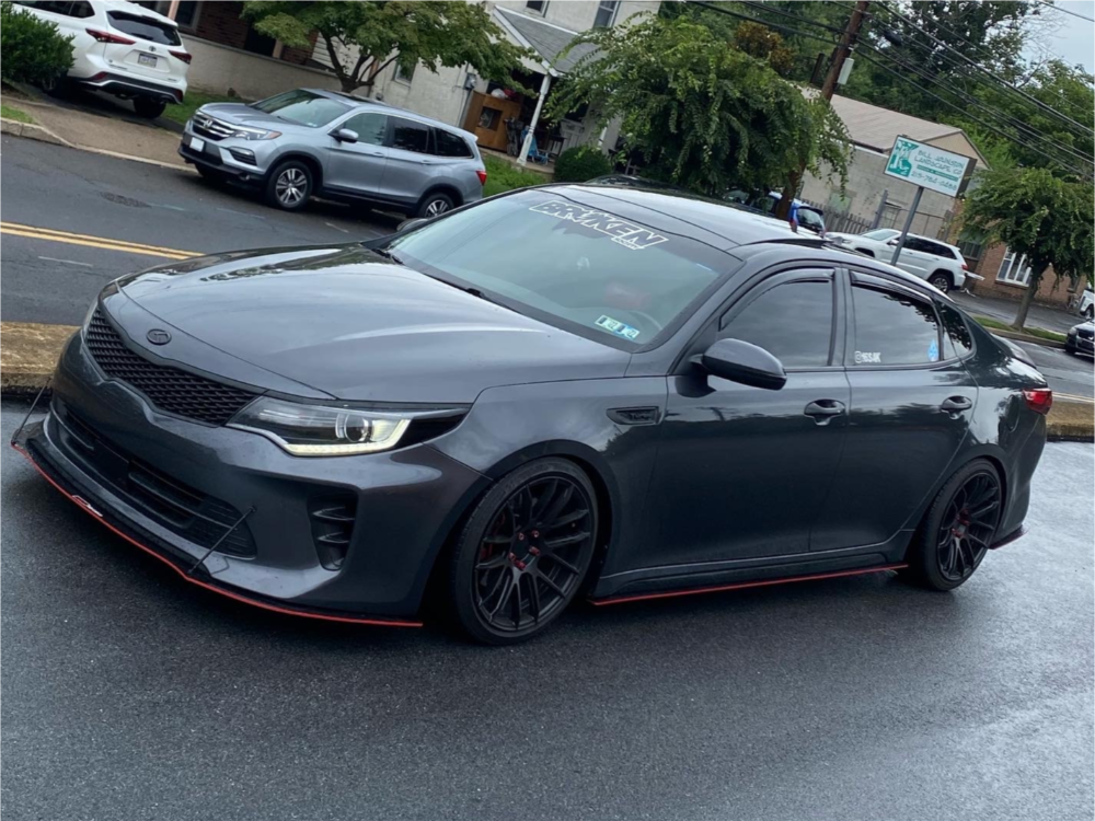 2016 Kia Optima with 18x9.5 38 AVID1 SL01 and 235/40R18 Achilles