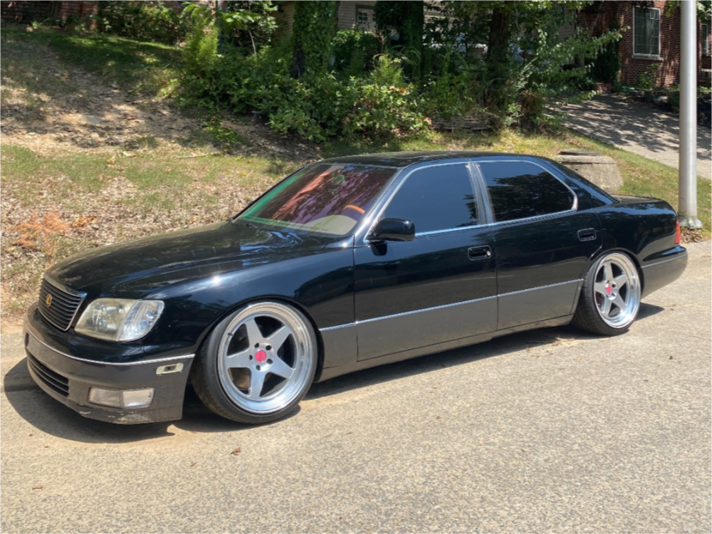 1999 Lexus LS400 with 19x10.5 22 Kansei Knp and 245/35R19 Toyo