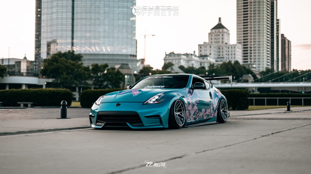 2009 Nissan 370Z with 19x11 7 Anovia Elder and 255/30R19 Nankang