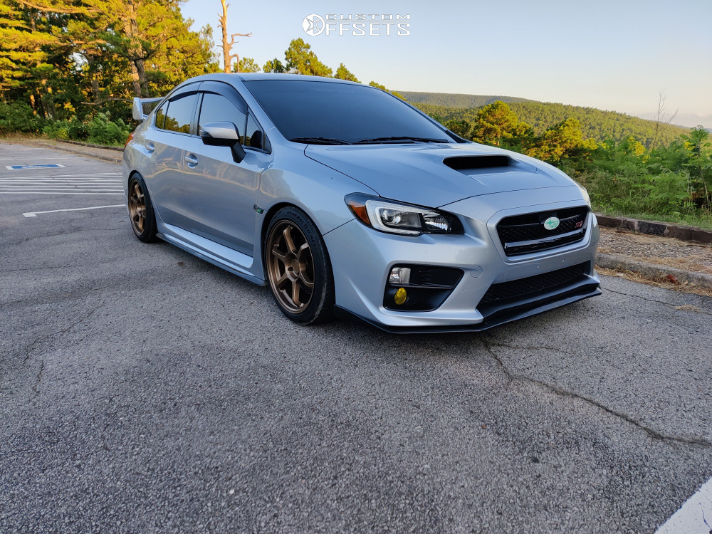 2017 Subaru WRX STI with 18x9.5 35 Motegi Mr145 and 245/40R18