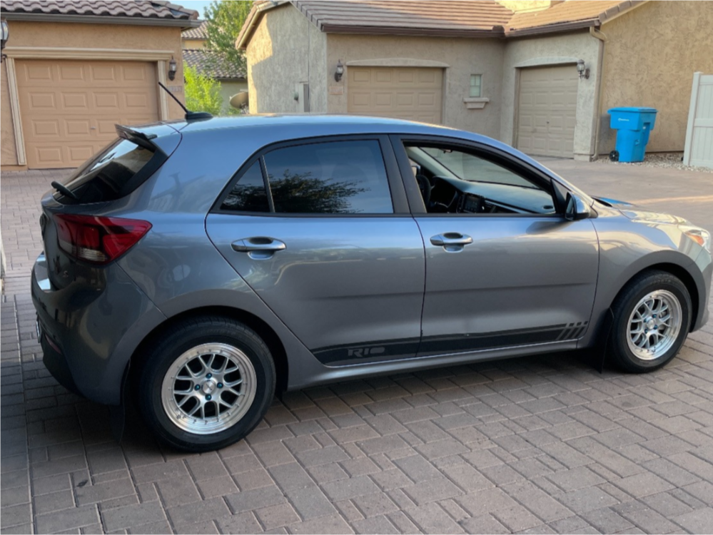 2020 Kia Rio with 15x8.5 35 Circuit Performance Cp21 and 205/60R15