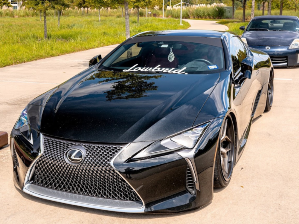 2018 Lexus LC500 with 21x10 20 Litespeed Racing VR5 3-piece and