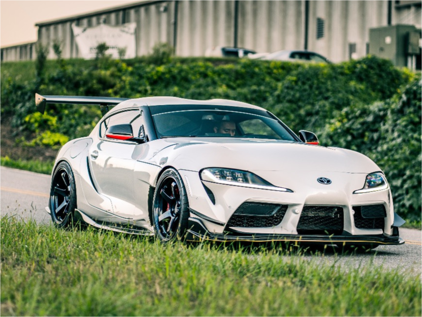 2020 Toyota GR Supra with 19x9.5 22 Advan Racing GT Beyond and 275