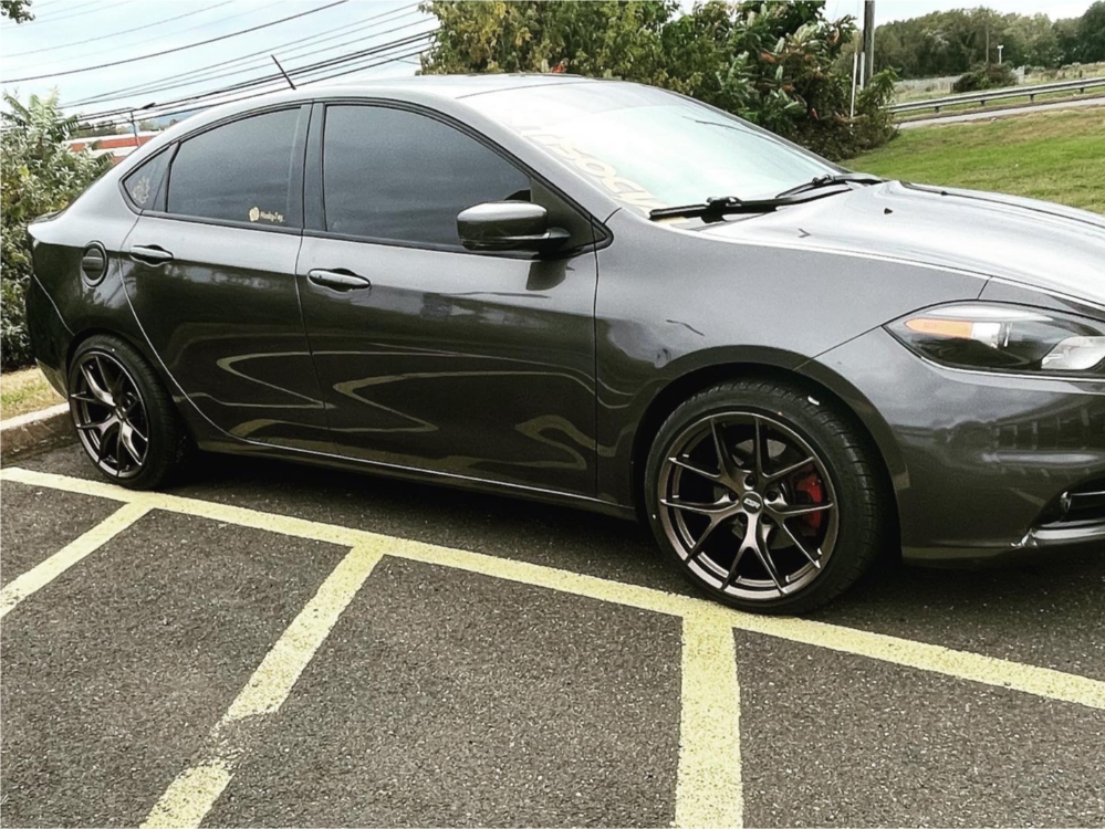 2014 Dodge Dart with 18x9.5 35 ESR Rf2 and 225/40R18 Vercelli
