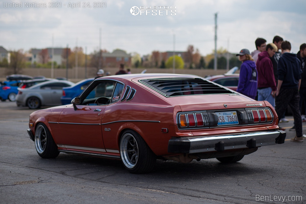 1977 Toyota Celica with 15x9 0 Rota Rkr and 195/50R15 Yokohama