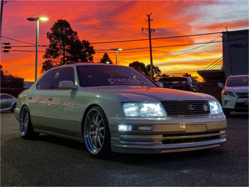 1995 Lexus LS400 with 20x8.5 35 Rennen Csl-1 and 225/40R20 Ironman