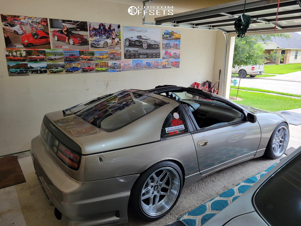 1992 Nissan 300ZX with 18x9.5 22 ESR CS11 and 255/35R18 Federal