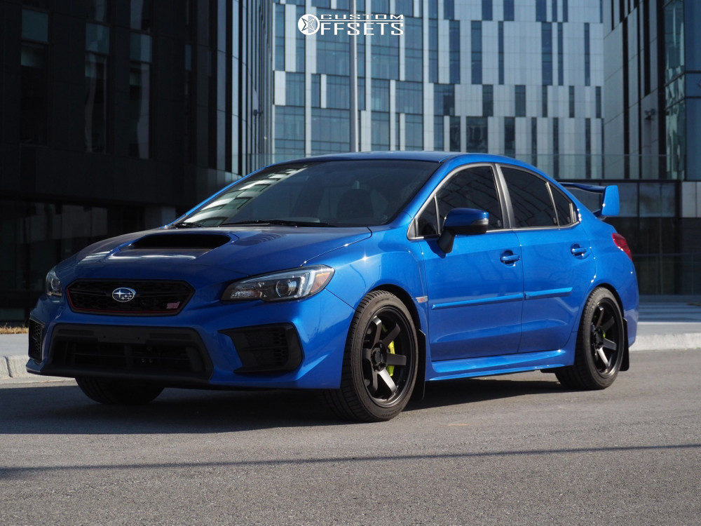 2020 Subaru WRX STI with 18x9.5 38 AVID1 AV6 and 255/40R18