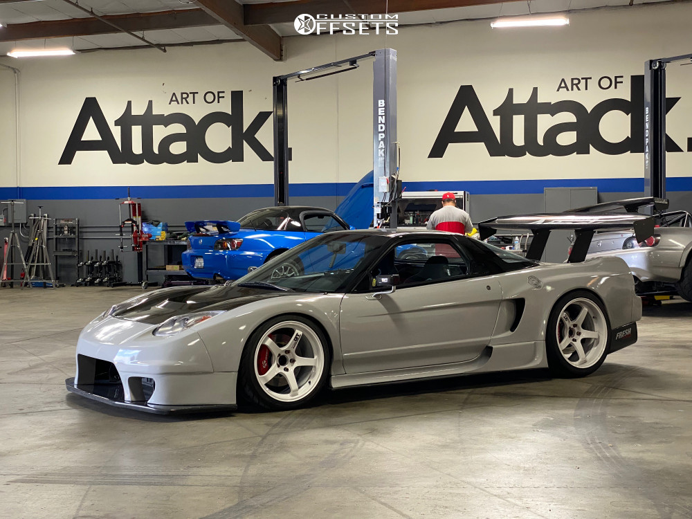 1991 Acura NSX with 18x9.5 29 Advan Gt and 245/35R18 Federal 595