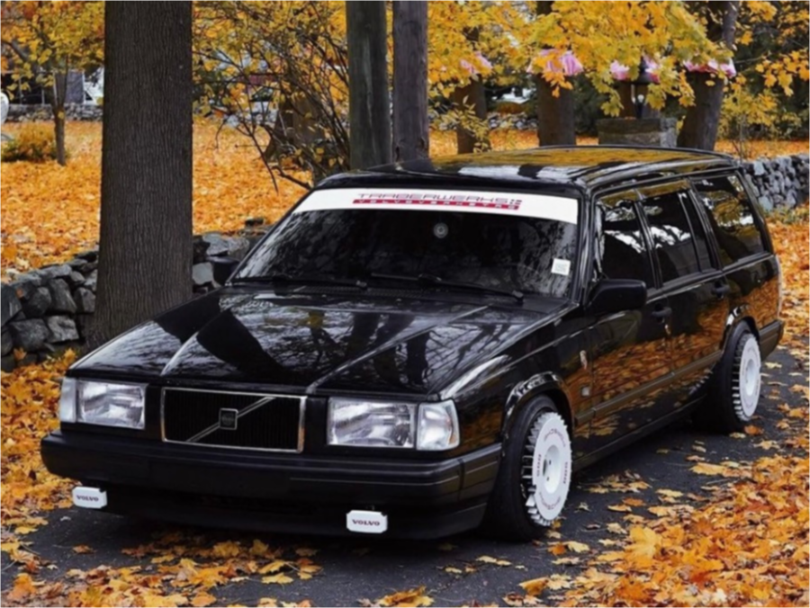 1993 Volvo 940 with 16x8 12 Diamond Racing Pro Street and 195