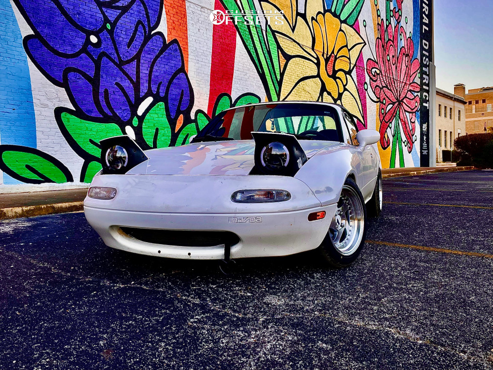 1993 Mazda Miata with 15x8 25 AVID1 AV19 and 195/50R15 Toyo Tires