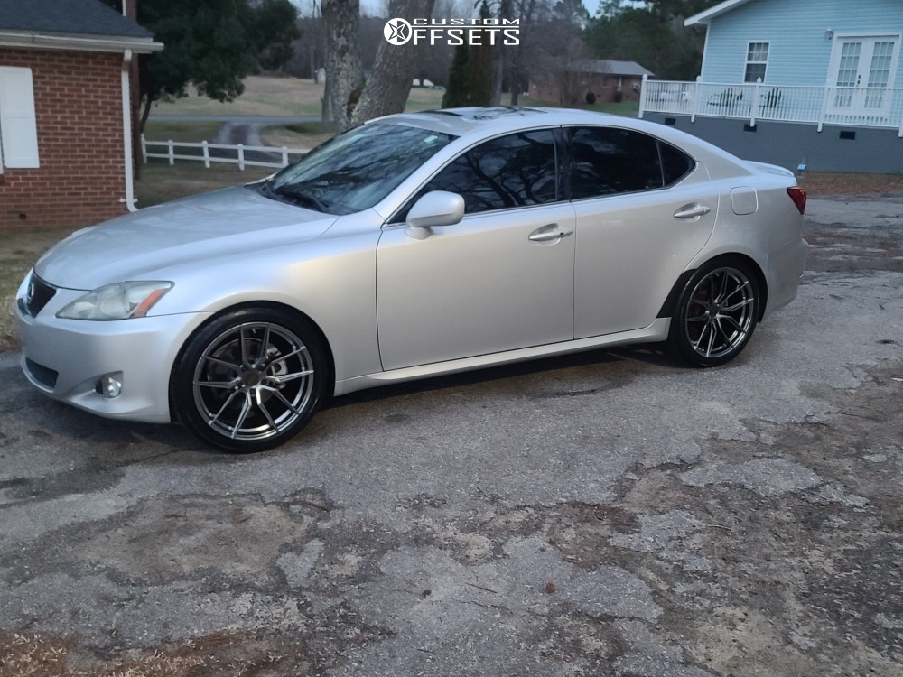 2006 Lexus IS250 with 19x8.5 40 XXR 559 and 225/40R19 Delinte D7