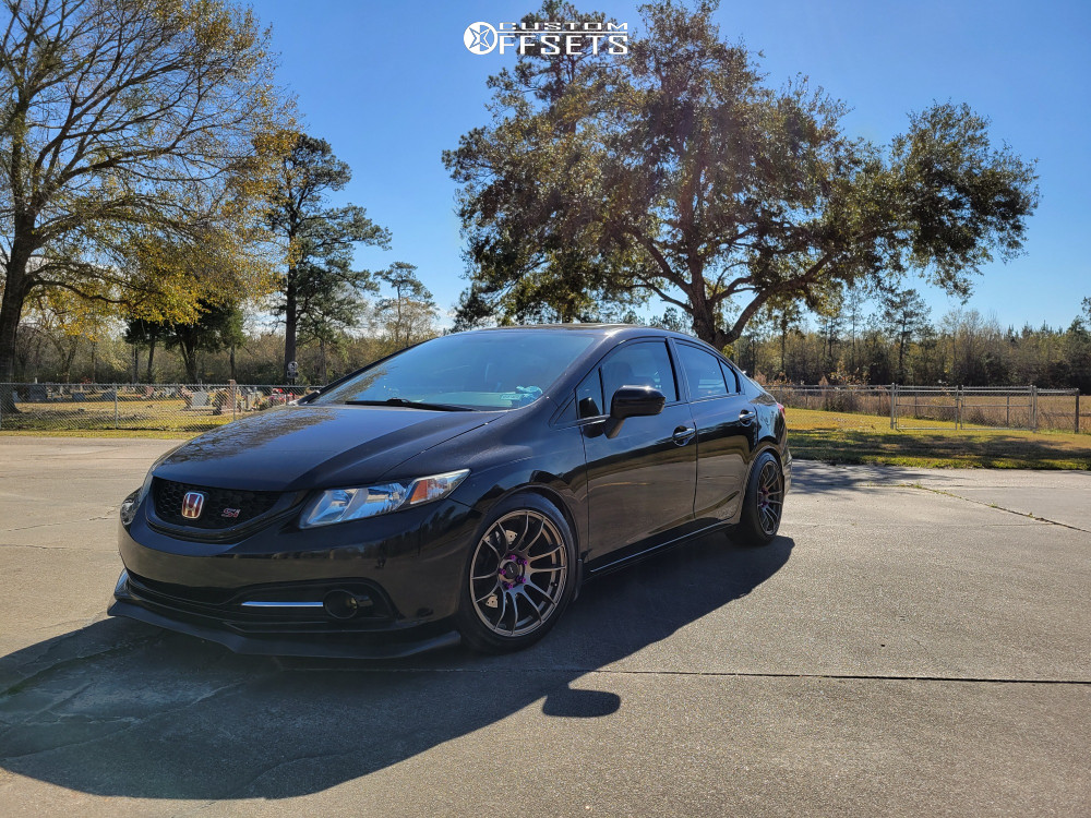 2014 Honda Civic with 17x9 35 ADV.1 Av20 and 225/45R17 Nitto Neo