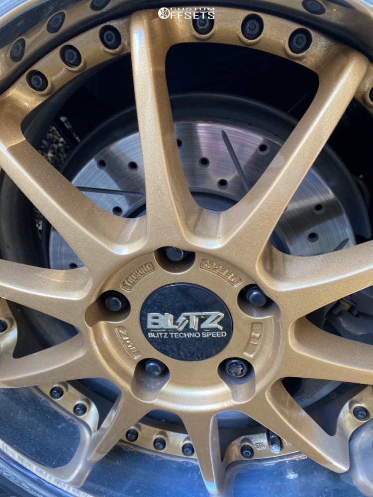 1992 Toyota MR2 with 17x8 35 Blitz TechnoSpeed Z1 and 215/40R17