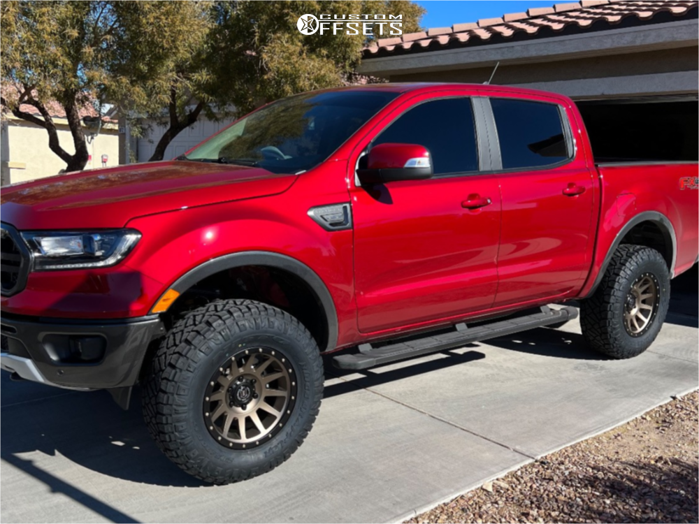 Ioan ranger 2021 Ford Ranger with 17x8.5 0 Icon Alloys Compression and 285