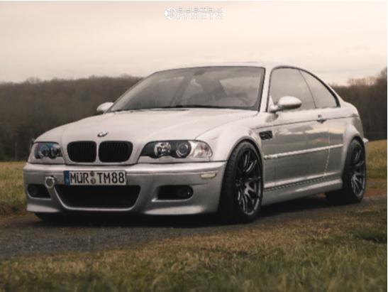 2003 BMW M3 with 18x9 30 Apex Sm-10 and 255/40R18 Michelin Pilot