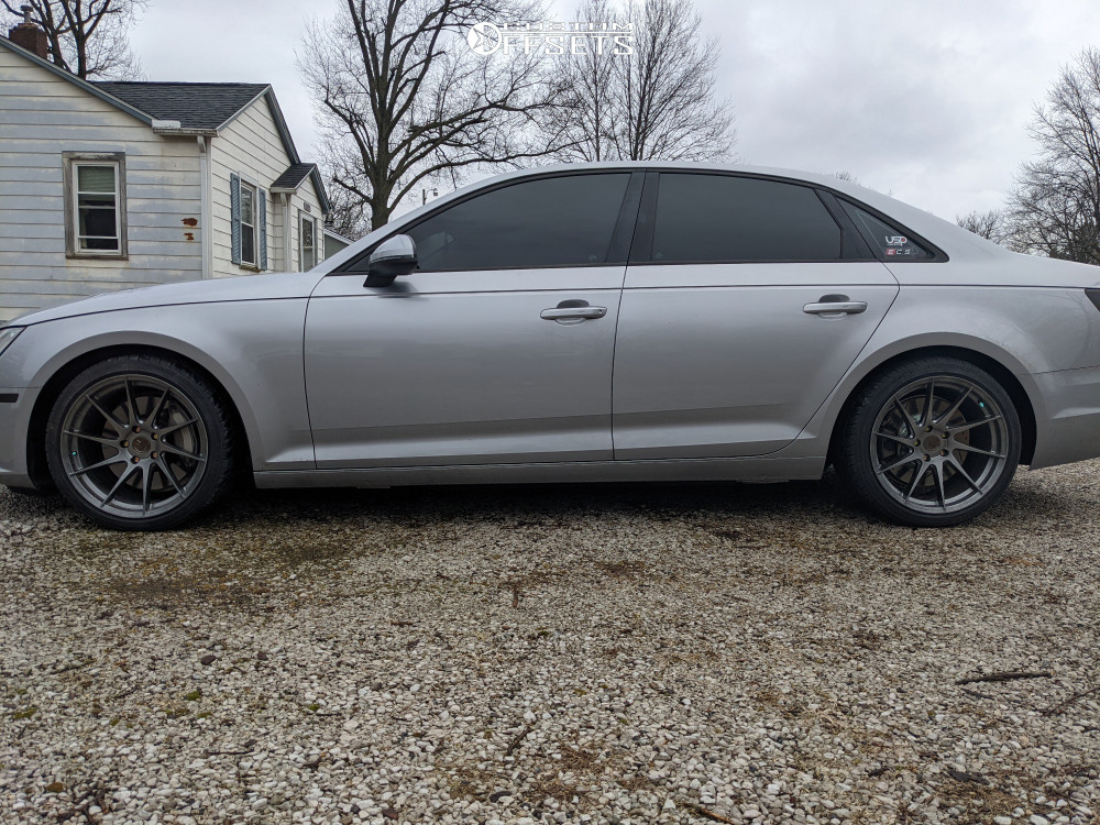 2017 Audi A4 Quattro with 18x9.5 32 Aodhan Ah09 and 255/35R18