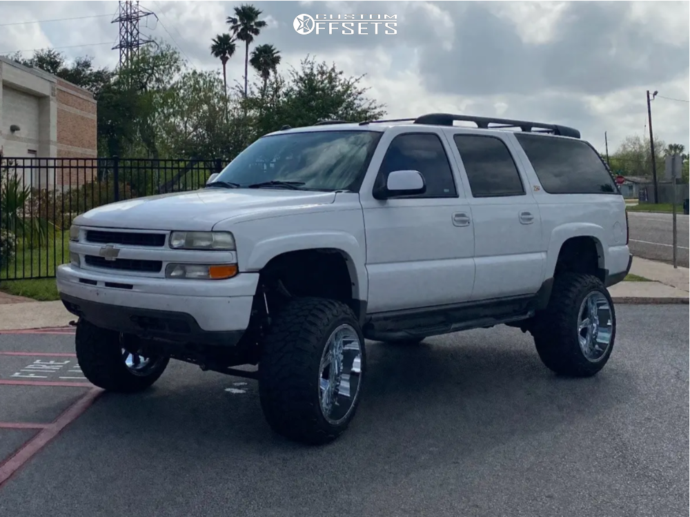 2004 Chevrolet Suburban 1500 with 22x14 -76 Scorpion Sc25 and 35
