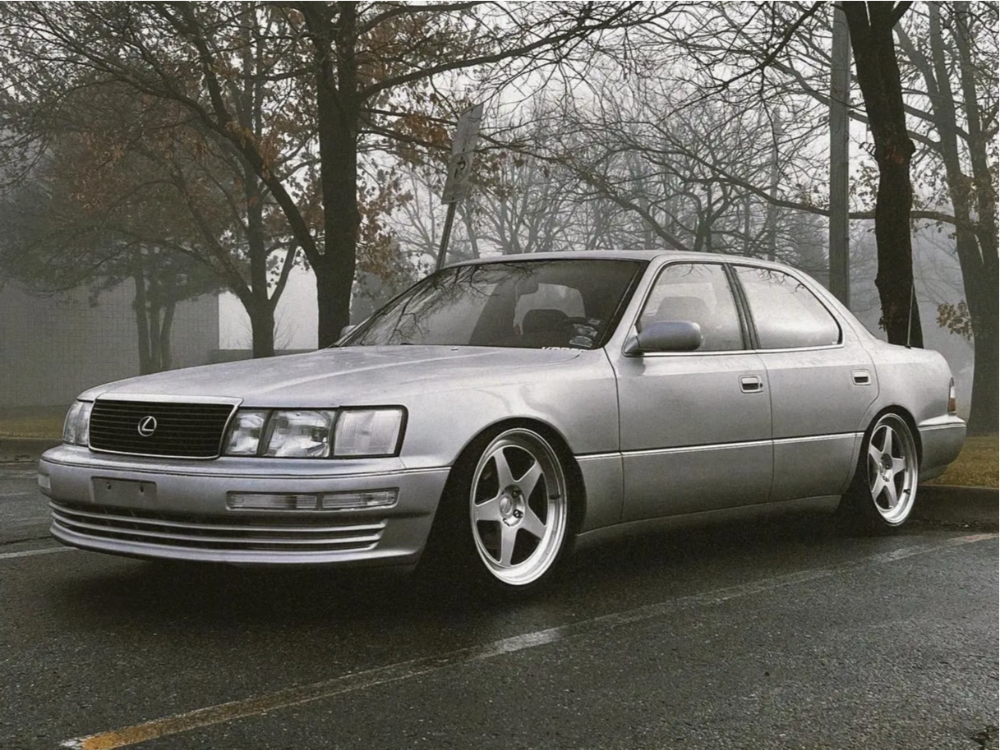 1994 Lexus LS400 with 19x9.5 35 Kansei Knp and 225/40R19 Firestone