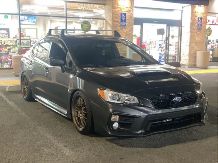 2021 Subaru WRX with 18x9 35 Kansei Corsa and 145/40R18 Dunlop