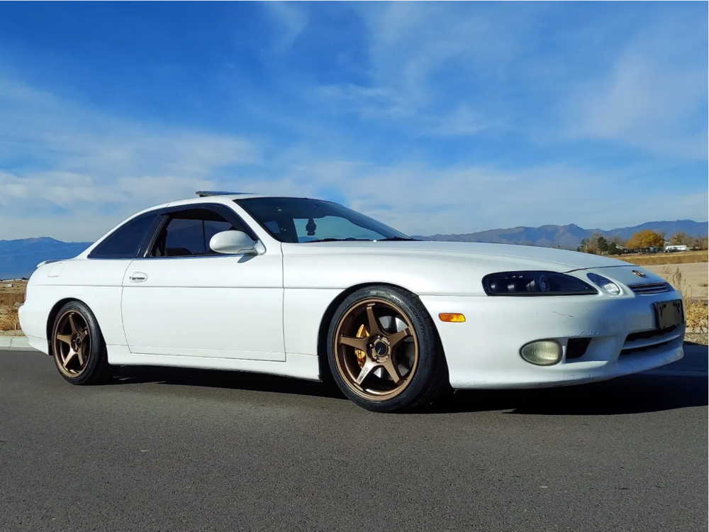 1997 Lexus SC400 with 18x9.5 38 Enkei Ts-5 and 235/40R18