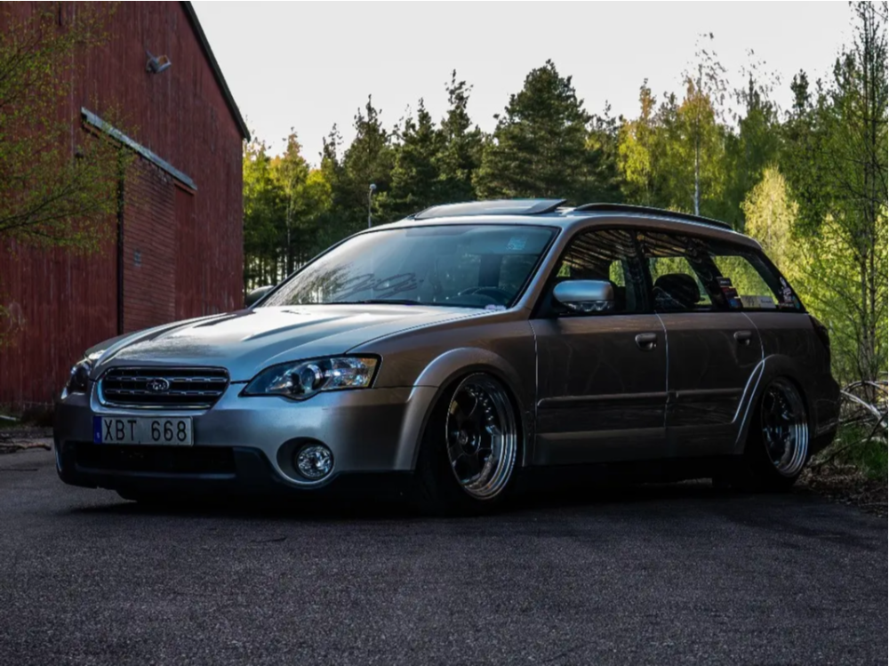 2005 Subaru Outback with 18x10.5 15 59 North Wheels D-002 and 235