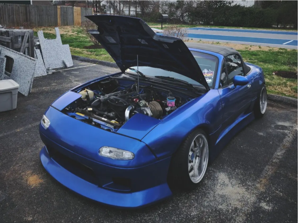 1994 Mazda Miata with 15x7.5 -5 CST Precedeo Demon Camber and 195