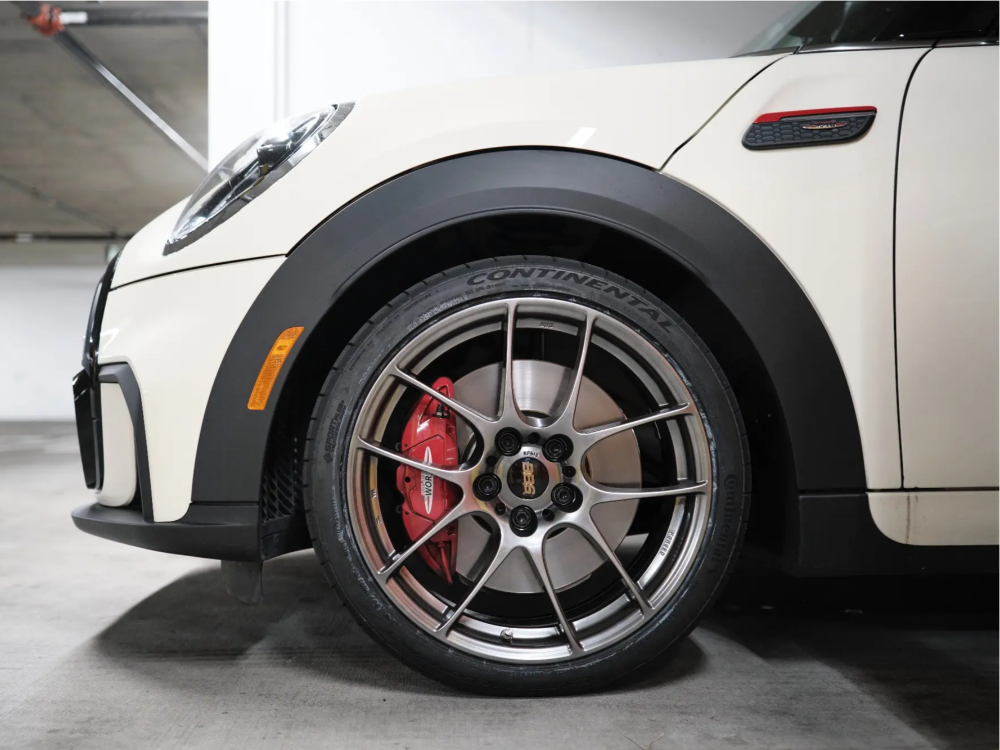 2022 Mini Cooper with 18x8 45 BBS Rf and 215/40R18 Continental