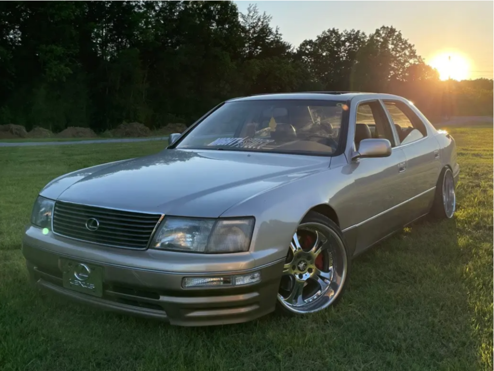 1995 Lexus LS400 with 18x9.75 0 Weds Kranze Cerberus I and 245