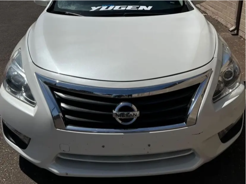 2014 Nissan Altima with 18x8.5 35 AVID1 Av32 and 225/40R18 Falken