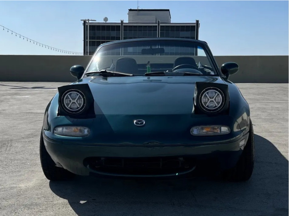 1996 Mazda Miata with 15x8 20 Whistler Kr7 and 195/50R15 Falken