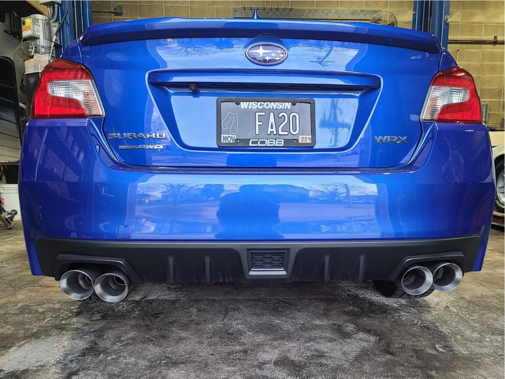 2018 Subaru WRX with 19x8 45 Monte Titano MT8 and 235/35R19 Dunlop