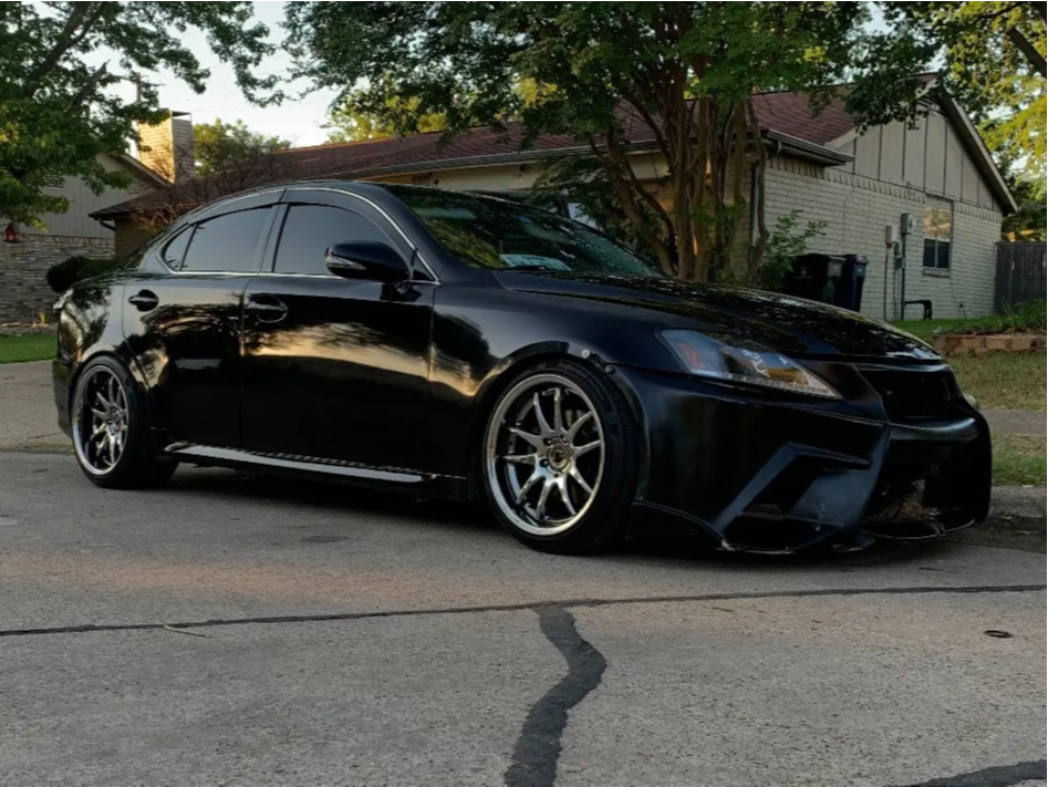 2009 Lexus IS250 with 18x9.5 34.7 Aodhan Ds02 and 225/40R18 Toyo