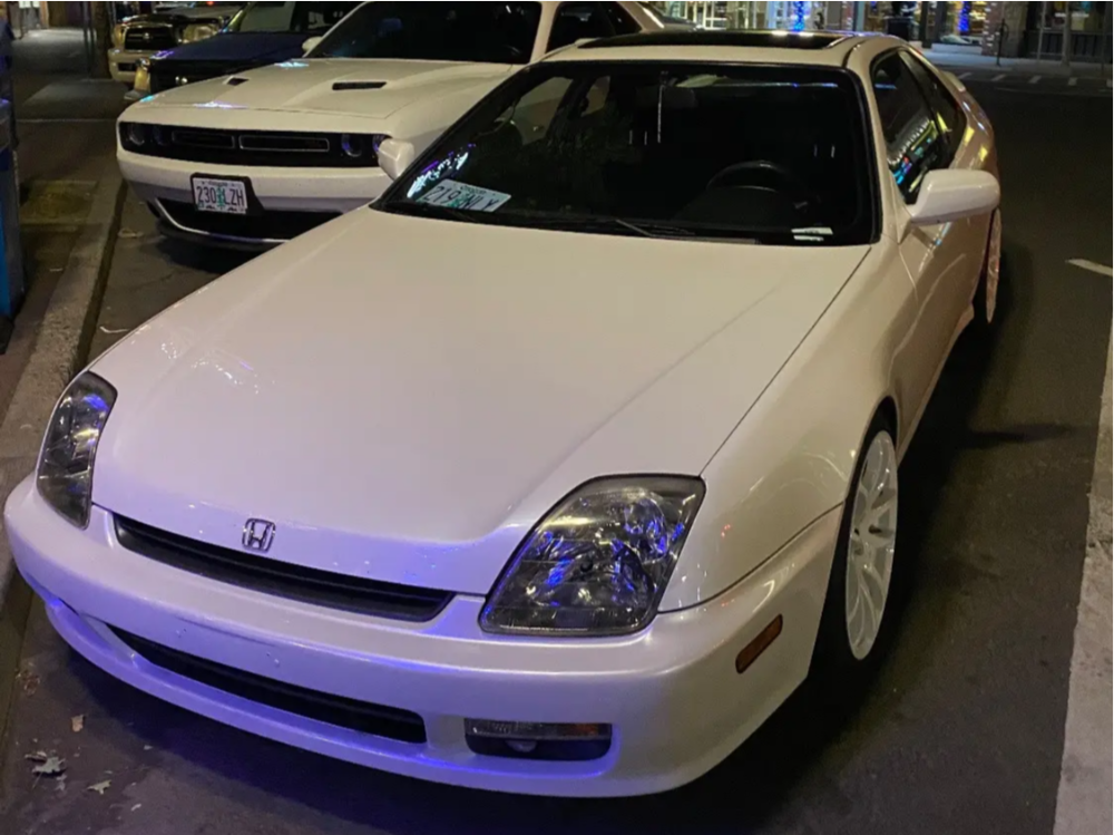 1997 Honda Prelude with 17x8 35 Vors TR4 and 205/40R17 Toyo Tires