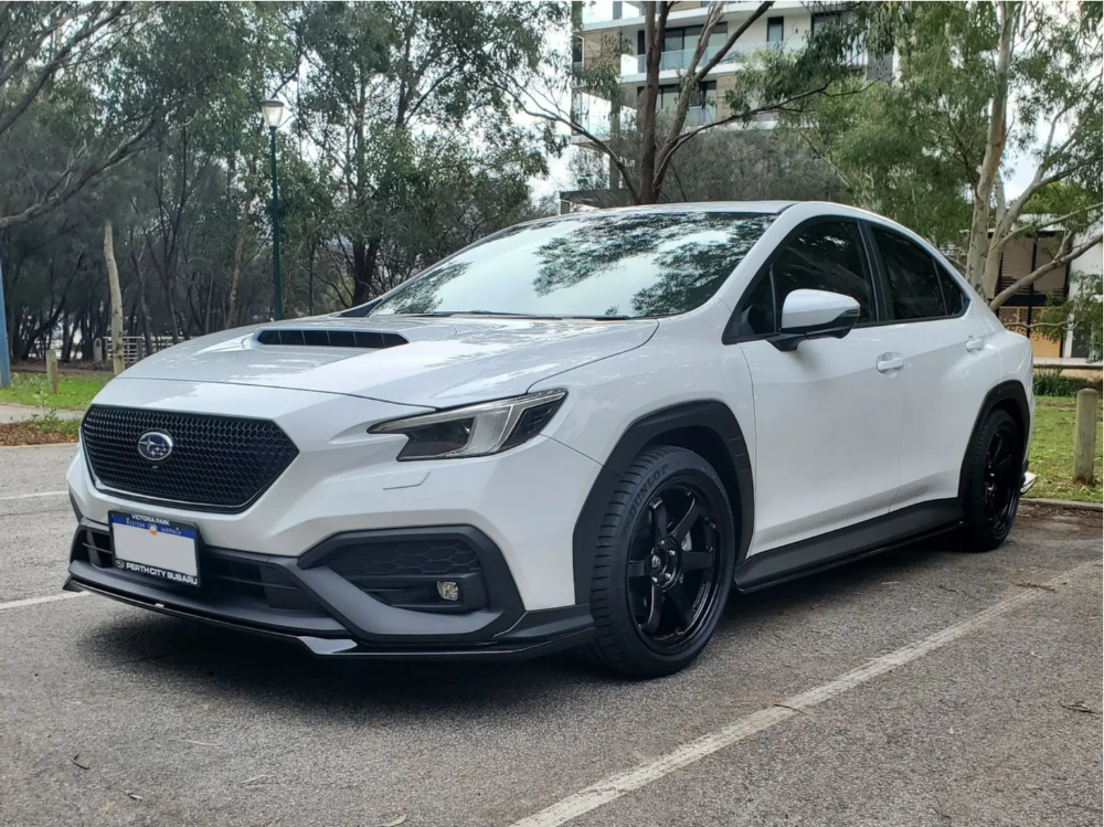 2022 Subaru WRX with 18x9.5 39 Volk TE37SL and 245/40R18 Dunlop Sp