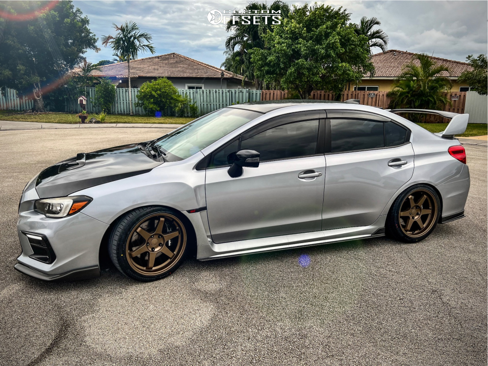 2017 Subaru WRX STI with 18x9.5 35 ESR Sr07 and 265/35R18 Accelera