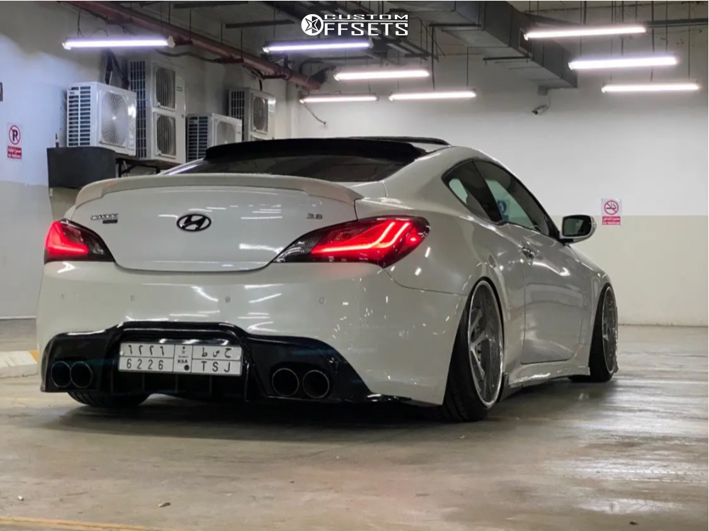 2014 Hyundai Genesis Coupe with 19x9.5 19 Weds Lxz and 225/35R19